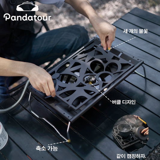 Pandatour IGT Outdoor Camping Stove High Firepower Folding One-Touch One lick Ignite IGT Stove Recreation Picnic Furnace
