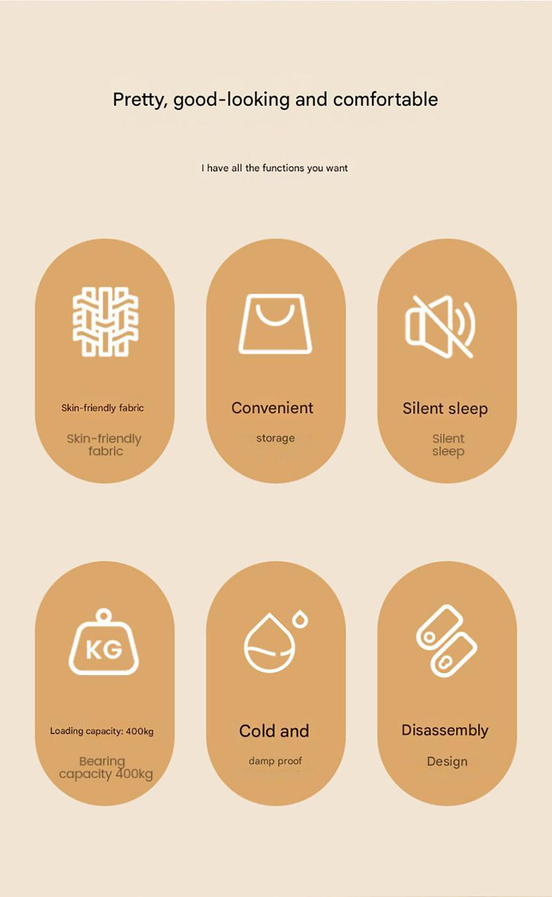 Gray 2 Persons Inflatable Mattress Camping Folding Home Outdoor Indoor Inflatable Mattress 48cm High Bed Lazy Laying Air Cushion