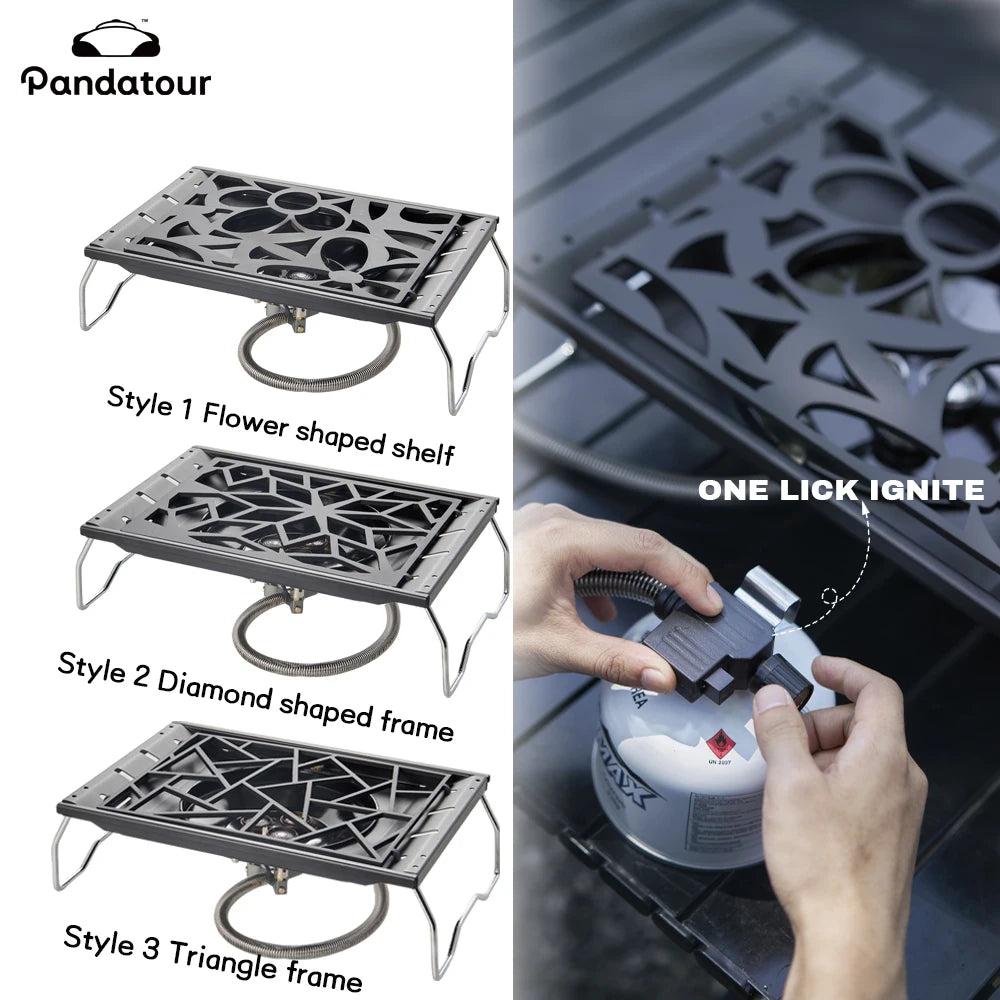 Pandatour IGT Outdoor Camping Stove High Firepower Folding One-Touch One lick Ignite IGT Stove Recreation Picnic  Furnace