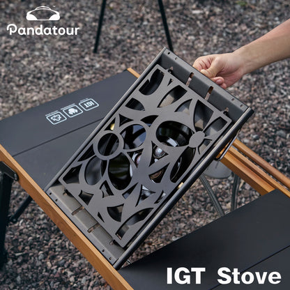 Pandatour IGT Outdoor Camping Stove High Firepower Folding One-Touch One lick Ignite IGT Stove Recreation Picnic  Furnace