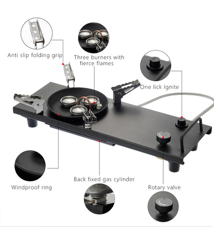 Pandatour IGT Outdoor Camping Stove High Firepower Folding One-Touch One lick Ignite IGT Stove Recreation Picnic  Furnace
