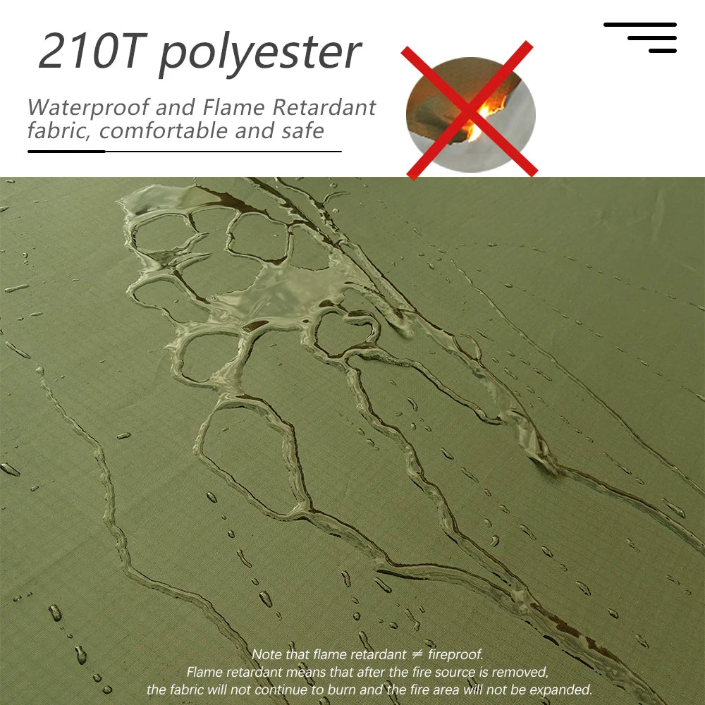 2 Persons Winter Pyramid Hot Tent Flame Retardant Large Outdoor Camping Waterproof Tipi Tent Lightweight Firewood Stove Tent