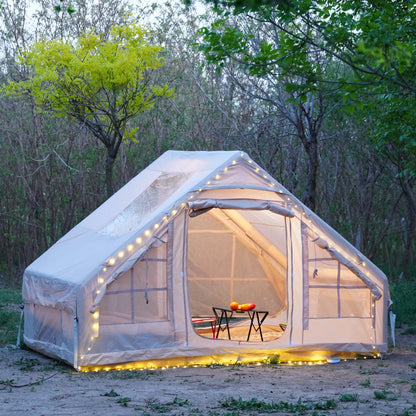 Inflatable Tents For Adult Camping, Luxury Camping Tents, Inflatable Tents With Stove Plug, 4/6/8 Person Family Camping Inflatab