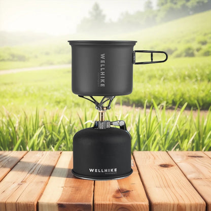 Folding Camping Stove Mini Camping Stove 2000W Outdoor Gas Burner Lightweight Portable Survival Furnace for Camping Hiking