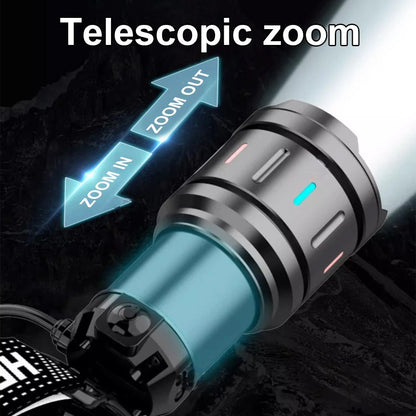 2025 New High Power 800W LED Headlight 500000000LM Super Bright Zoom Waterproof Headlamp Outdoor Camping Work Hunting Lantern