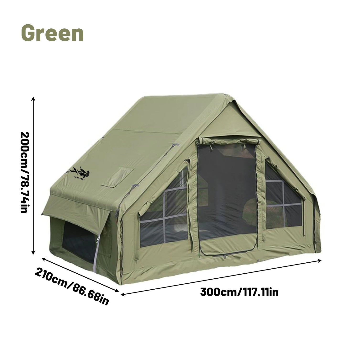 Inflatable Tents For Adult Camping, Luxury Camping Tents, Inflatable Tents With Stove Plug, 4/6/8 Person Family Camping Inflatab