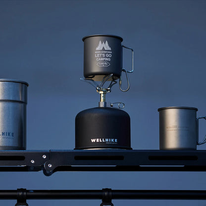 Folding Camping Stove Mini Camping Stove 2000W Outdoor Gas Burner Lightweight Portable Survival Furnace for Camping Hiking