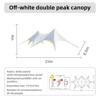 Hump Tent Octopus Shape,Waterproof Sunscreen,Cloud Top Canopy Large Space Multiple Sizes Thick Oxford,for Camping Wedding Party