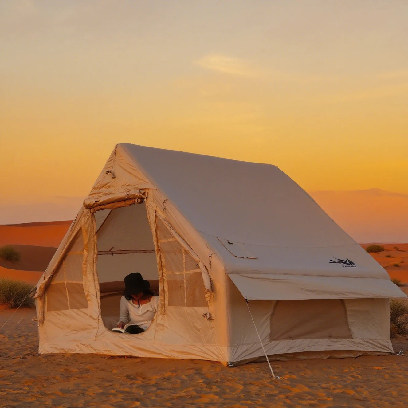 Inflatable Tents For Adult Camping, Luxury Camping Tents, Inflatable Tents With Stove Plug, 4/6/8 Person Family Camping Inflatab