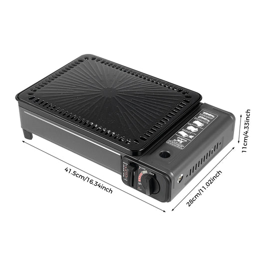 Portable Camping Grill Gas Stove Butane Gas Stove For Camping, Traveling, Trekking  0.25-0.3mpa 41.5*28*11cm