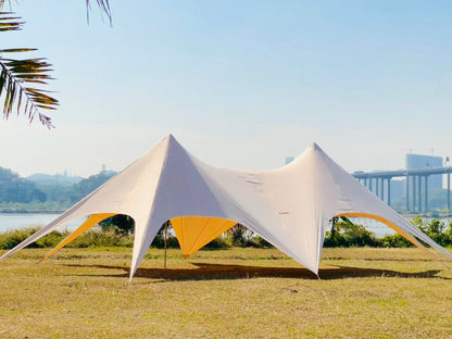 Single Double Pole Star Canopy Tents Octopus Canopy Thicken 900D Oxford Cloth Shape Stretch Canopy Outdoor Peaks Starshade Tents