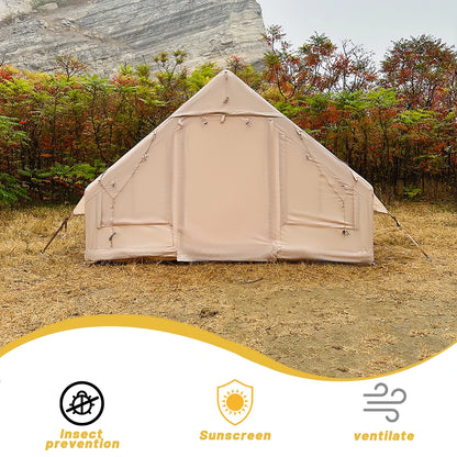 Inflatable Tents For Adult Camping, Luxury Camping Tents, Inflatable Tents With Stove Plug, 4/6/8 Person Family Camping Inflatab